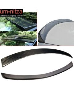 Fits 08-14 C-Class W204 Sedan Carbon Fiber OE Roof Wing & V Type Trunk Spoiler