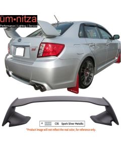 Fits 08-14 Subaru Impreza WRX STI Style Rear Trunk Spoiler Painted #C3S Silver