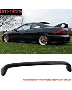 Fits 94-01 Acura Integra Type R 2DR Hatchback Trunk Spoiler Painted # B92P Black