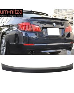 Fits 11-16 Fit BMW F10 5 Series Sedan AC-S Trunk Spoiler Painted Matte Black - ABS