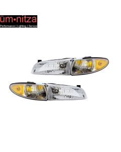 Fits 97-03 Pontiac Grand Prix RH LH Headlights