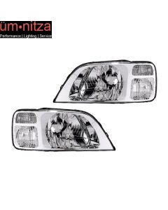 Fits 97-01 Honda CR-V RH LH Headlights Lamps