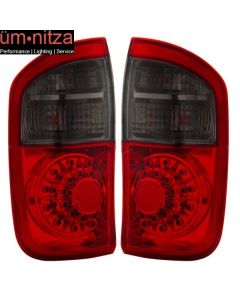 Fits 04-06 Toyota Tundra LED Tail Lights Red Sm Double Cab