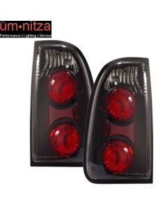 Fits 00-04 Toyota Tundra Tail Lights Lamps Black