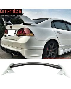 Fits 06-11 Civic FA FD Type R Trunk Spoiler Painted Gloss Black & Taffeta White