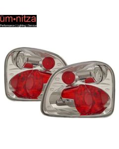 Fits 01-03 Ford F150 Flare Side Tail Lights Version 2 Chrome