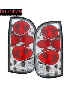 Fits 95-00 Toyota Tacoma 2-Door Tail Lights Lamps G2 Chrome