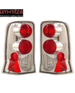 Fits 02-06 Cadillac Escalade Tail Lights Chrome Lamps