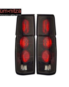 Fits 86-97 Nissan Hardbody Tail Lights G2 Black