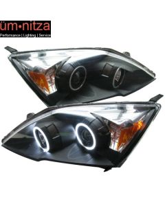 Fits 07-08 Honda CR-V CCFL Halo Projector Headlights Black