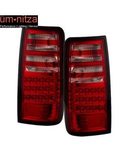 Fits 91-97 Toyota Land Cruiser Fj82 LED Tail Lights Red Clear