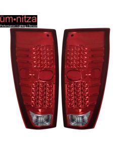 Fits 02-06 Chevy Avalanche LED Tail Lights Lamps Red Clear