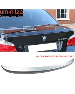 Fits 04-10 BMW E60 Sedan M5 Painted Trunk Spoiler #354 Titanium Silver Metallic