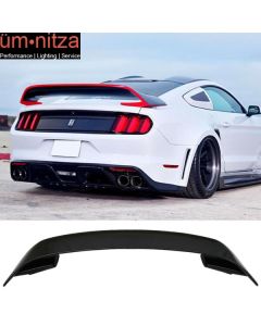 Fits 15-23 Ford Mustang GT350 Style V2 Rear Trunk Spoiler Wing Unpainted ABS