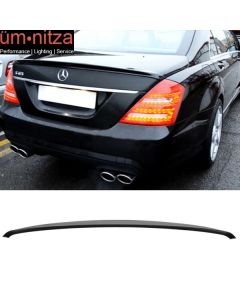 Fits 07-13 Mercedes-Benz W221 S-Class AMG Style Unpainted ABS Rear Trunk Spoiler