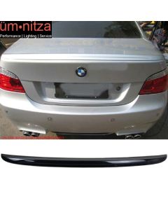 04-10 Fit BMW E60 5-Series M5 Style Trunk Spoiler Painted #416 Carbon Black Metallic