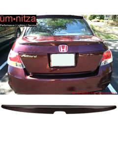 Fits 08-12 Honda Accord OE Factory Trunk Spoiler Painted #R530P Basque Red Pearl