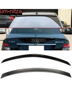 Fits 08-14 Benz W204 Sedan AMG Trunk Spoiler & OE Roof Wing Painted #040 Black