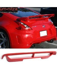 Fits 09-21 Nissan 370Z Z34 N Style Trunk Spoiler ABS Painted #A54 Vibrant Red