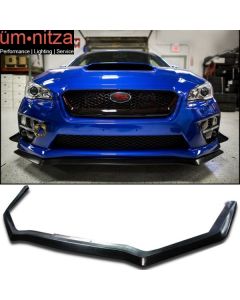 For 15-17 Subaru WRX STI HD Style Front Bumper Lip Spoiler Splitter Unpainted PU