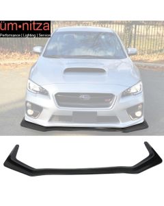 Fits 15-17 Subaru WRX & STI IKON V6 Style Front Bumper Lip Spoiler Unpainted PU