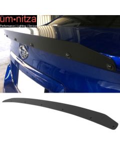 Fits 15-19 Subaru WRX OE Factory Trunk Spoiler Gurney Flap Black Coated Aluminum