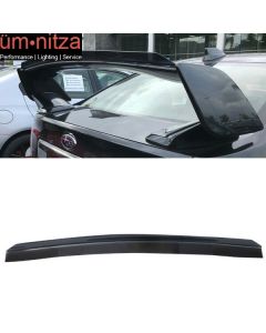 Fits Subaru WRX STI Top Gurney Flap Add-On Trunk Spoiler Wing Transparent Smoke