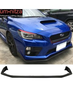 Fits 15-17 Subaru WRX STI S207 Style Front Bumper Lip - PU