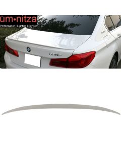 Fits 17-23 BMW G30 Sedan M5 Performance Trunk Spoiler Paint 300 Alpine White III