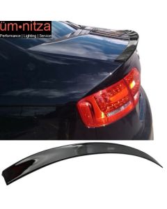 Fits 09-12 Audi A4 Sedan B8 A Type Trunk Spoiler Painted #LY9B Brilliant Black