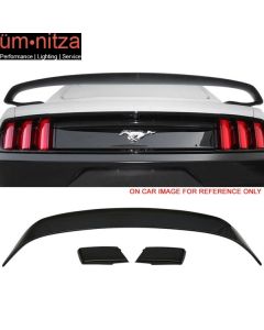 Fits 15-19 Ford Mustang 2Dr GT350 V2 Painted Trunk Spoiler Ebony #UA