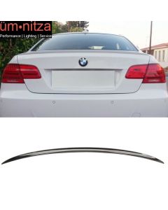 Fits 07-13 BMW 3 Series E92 M3 Style Rear Trunk Spoiler Painted #668 Jet Black