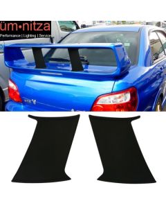 Fits 02-07 Subaru Impreza WRX 2PCS Trunk Spoiler Wing Stabilizer Added On ABS