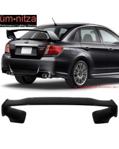 Fits 08-14 WRX 08-11 Impreza STI Painted Obsidian Black Pearl #32J Trunk Spoiler