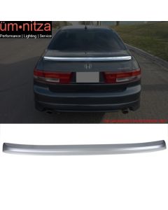 Fit 03-05 Honda Accord Sedan OE Trunk Spoiler Painted Satin Silver Metallic