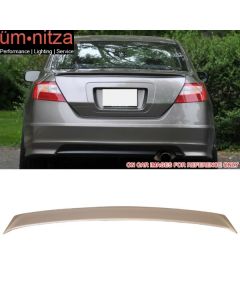 Fits 06-11 Civic Sedan Trunk Spoiler Painted #NH700M Alabaster Silver Metallic