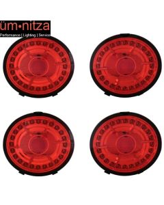 Fits 05-13 Corvette C6 LED Tail Lights All Red Lamps