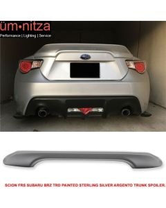 Fits 13-20 Scion FRS Subaru BRZ Toyota GT86 TRD Rear Trunk Spoiler #D6S Silver