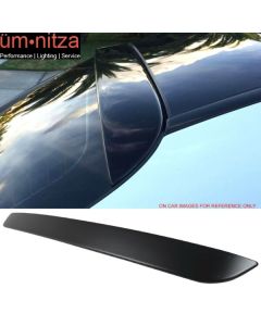 Fit 17-23 Benz E Class W213 Sedan OE Style Unpainted Black Rear Roof Spoiler ABS