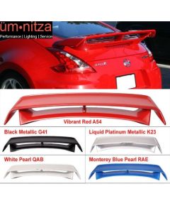 Fits 09-21 Nissan 370Z N Style Painted Rear Trunk Spoiler Wing ABS Tail Trim Lip