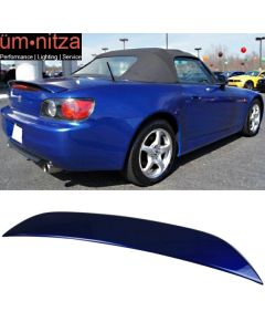 Fits 01-02 S2000 AP1 OE Style Trunk Spoiler Painted Monte Carlo Blue Pearl B66P