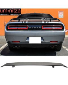 Fits 08-19 Dodge Challenger OE Factory Trunk Spoiler Painted Matte Black ABS