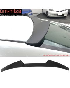 Fits 16-18 Civic Sedan V Style Painted Roof Spoiler #NH731P Crystal Black Pearl