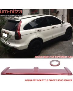 Fits 07-11 Honda CRV CR-V OE Style Rear Trunk Spoiler ABS Painted #R525P Red