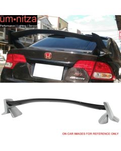 Fits 06-11 Civic FD Type R Trunk Spoiler Painted #700 Alabaster Silver Metallic