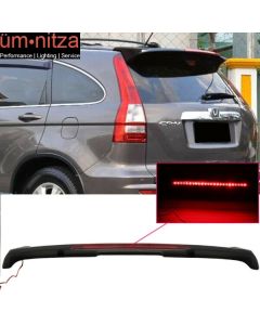 Fits 07-11 Honda CRV CR-V OE Style Trunk Spoiler w/ LED Brake Light Matte Black