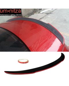 Fits 15-18 BENZ C-Class W205 4Dr Trunk Spoiler FD Style W/ Red Line Carbon Fiber