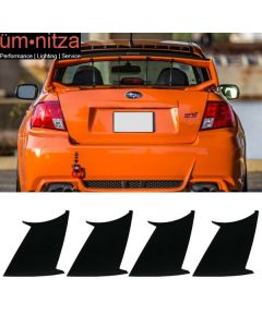 Fits 08-14 WRX 08-11 Impreza STI Trunk Spoiler Wing Stabilizer 4PC - ABS