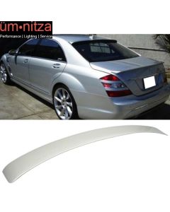 Fits 07-13 Benz S-Class W221 Roof Spoiler Painted #744 775 Silver Metallic