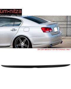 Fits 06-12 Lexus GS350 GS450 OE Factory Style Unpainted ABS Trunk Spoiler Wing